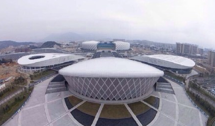 网友航拍福州海峡奥体中心