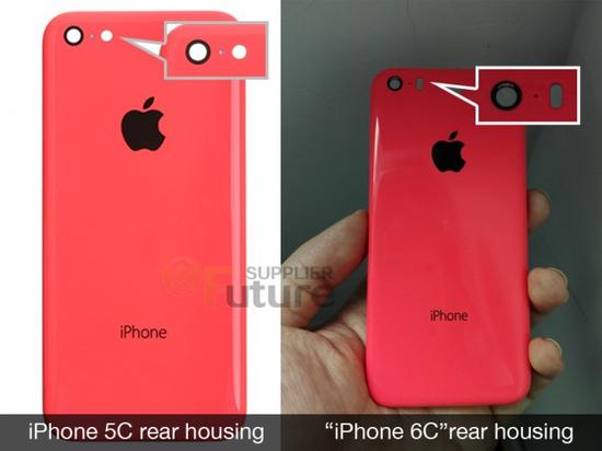 iPhone 6c背部与5c背部对比
