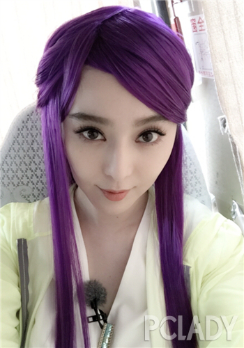 紫色假发