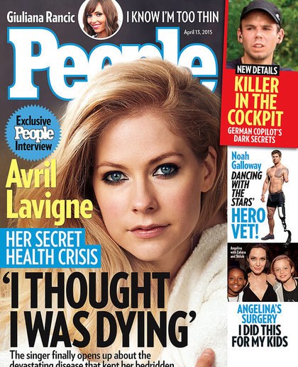 艾薇儿被蚊虫叮咬患上传染病