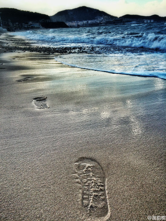 威海海滩（图：@苗韵桐）