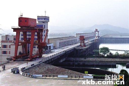 ■北江飞来峡水利枢纽工程,使北江大堤保护区能防御300年一遇的洪水。新快报记者 徐利欣/摄