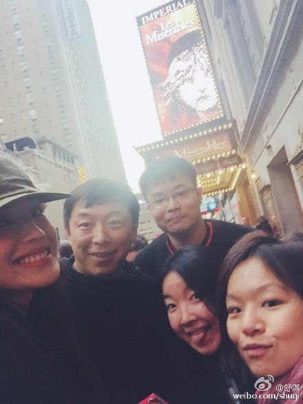 舒淇黄渤看百老汇