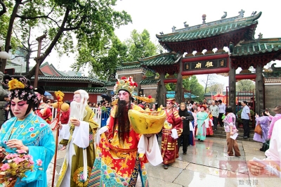 如今,北帝巡游已成非遗文化展演的舞台。