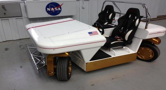 四轮转向方便停车 NASA研发可遥控电动车|电