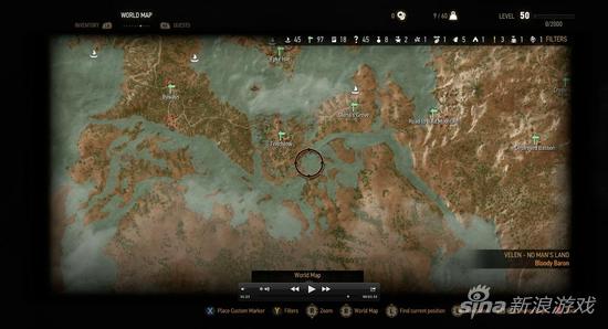 《巫师3：狂猎》游戏地图