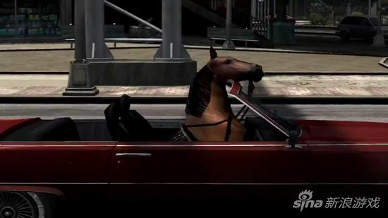 GTA5玩家自制开车的马