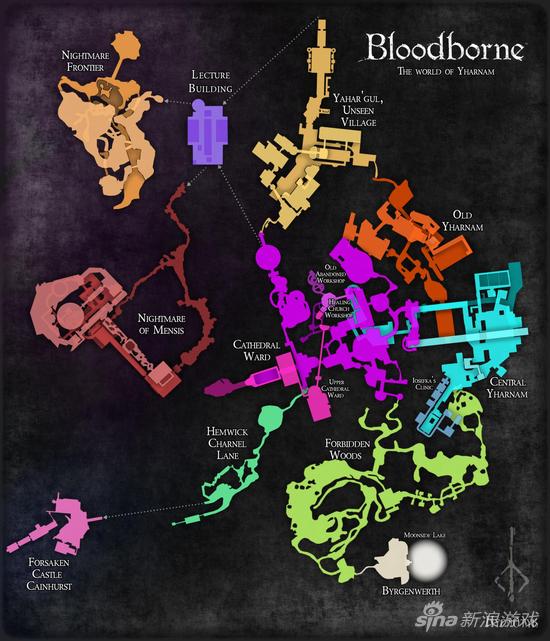 《血源诅咒》玩家自制世界地图