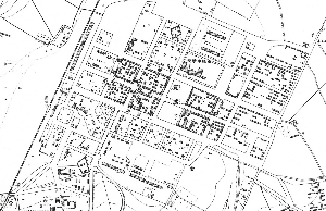 中东铁路附属地地图。