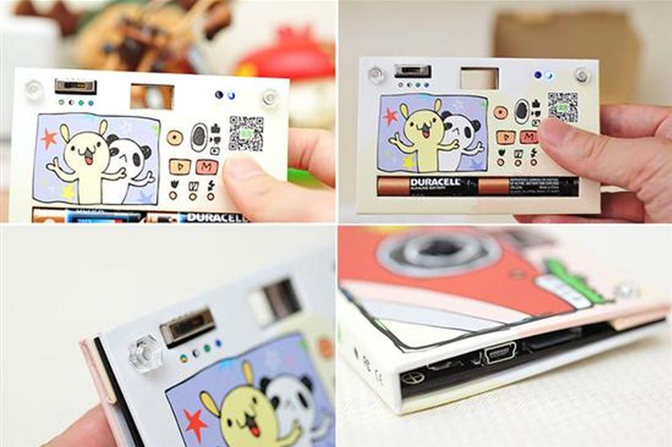 萌萌的纸相机Papershoot：外壳可随心涂鸦