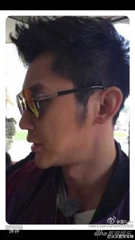 李晨戴同款墨镜