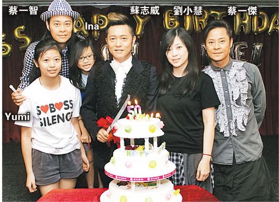 苏志威49岁生日，日前偕老婆刘小慧及两女儿赴台湾与歌迷庆生。草蜢另外两成员蔡一智与蔡一杰
