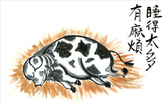 睡的太多有麻烦(图：贤帆、贤书)