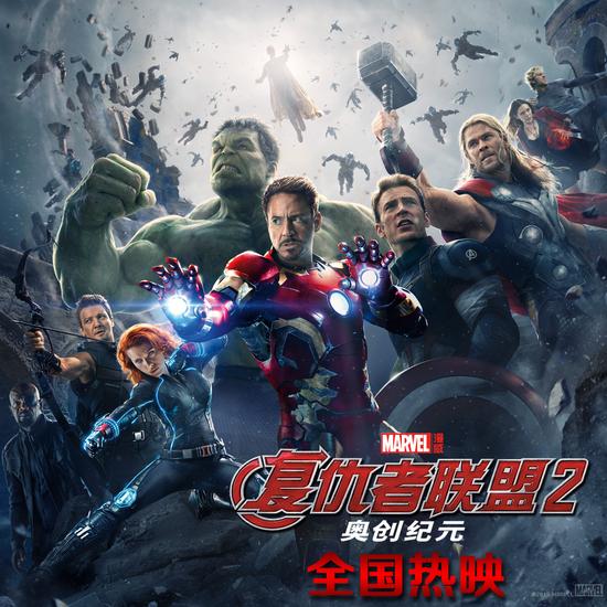 《复仇者联盟2》全国热映