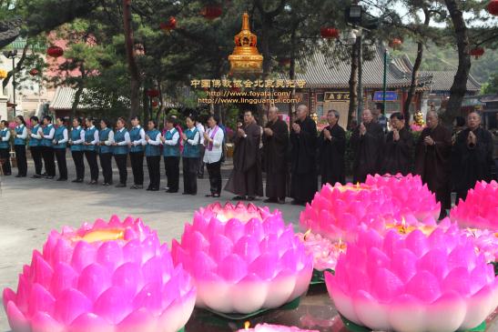 护法居士们如法有序庄严道场