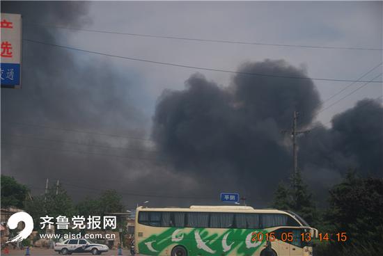 濟南伊利乳業發生火災