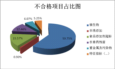 图10  主要不合格项目占比图