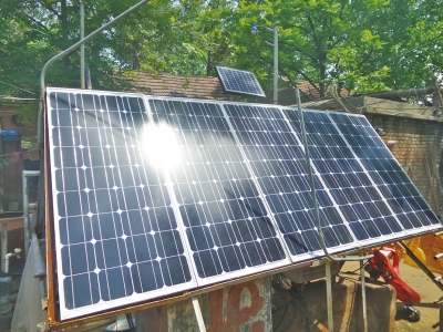 开封小伙5000元安装太阳能发电装置 告别花钱