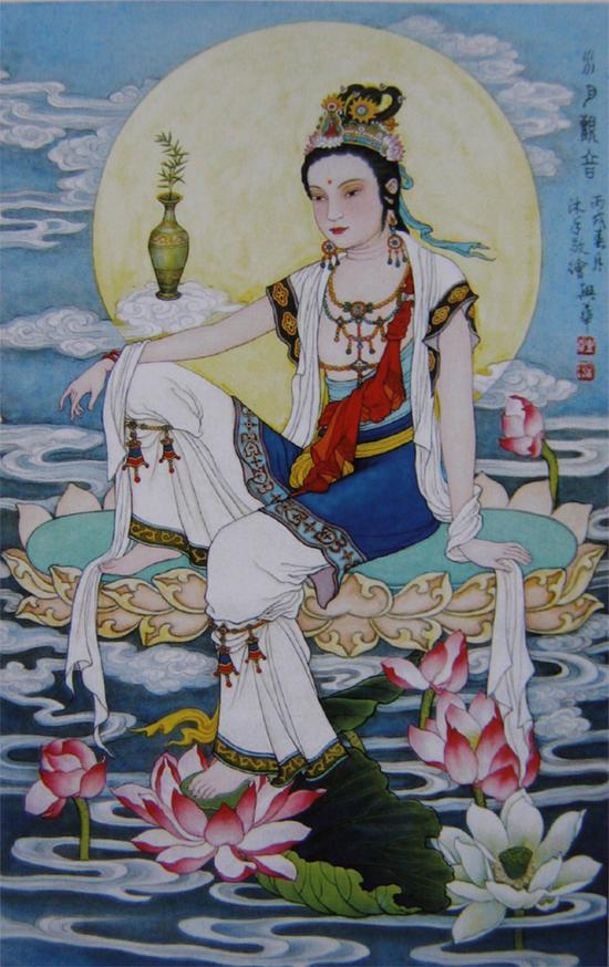 各种水月观音法像欣赏