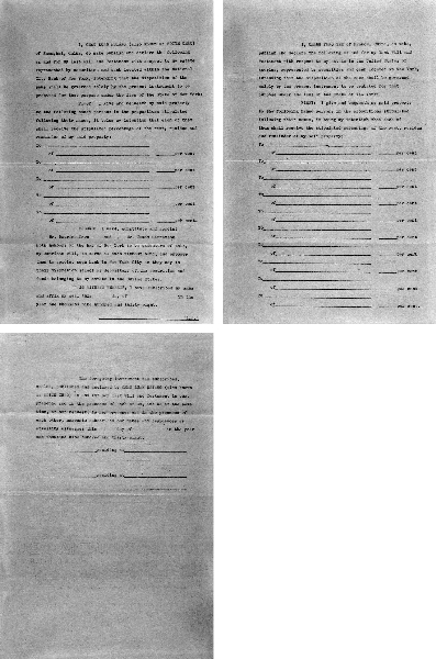 这是张学良的英文遗嘱三页文件中的第一页。在遗嘱中,张学良要按照比例分割财产、有价证券和现金并指定纽约两位律师执行遗嘱。