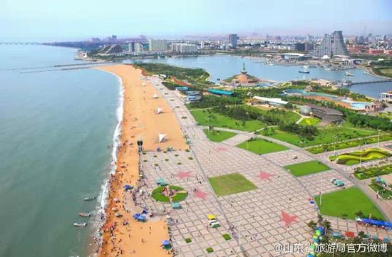 万平口生态广场(来源:@山东省旅游局官方微博)