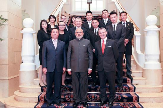 北京饭店莱佛士热烈欢迎印度总理到访|北京饭