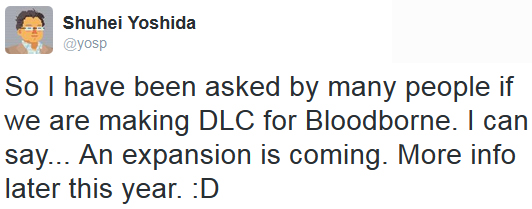吉田修平表示《血源诅咒》DLC即将公布