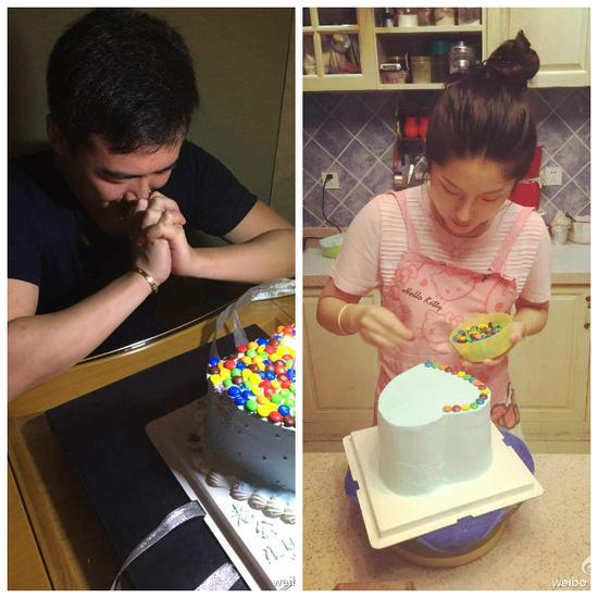 李念哥哥生日嫂子做蛋糕
