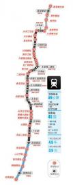 成都地铁5号线站点示意图 制图杨仕成