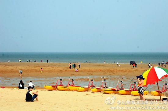 日照海滨国家森林公园海边