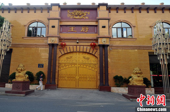 资料图:江西“气功大师”王林在江西省萍乡市芦溪县的府邸——“王府”。中新社发 刘占昆 摄