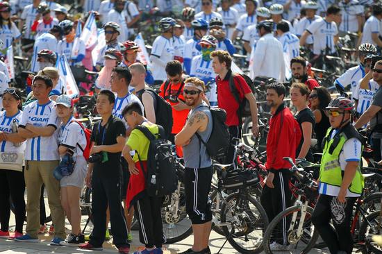 云臺(tái)山環(huán)中原自行車賽舉行