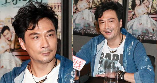 吴镇宇抿嘴可爱变逗比活宝 儿子问题解决心情好