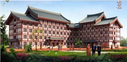 法门寺佛学院综合大楼建筑面积近10000平米