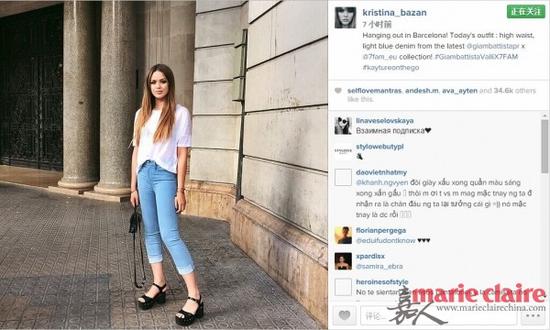 瑞典时尚博主Kristina Bazan的Instagram