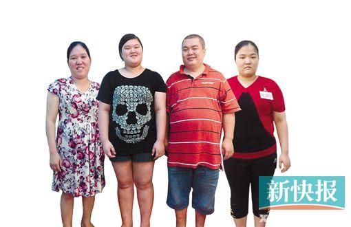 减重前,刘革新一家都是有“吨位”的人。