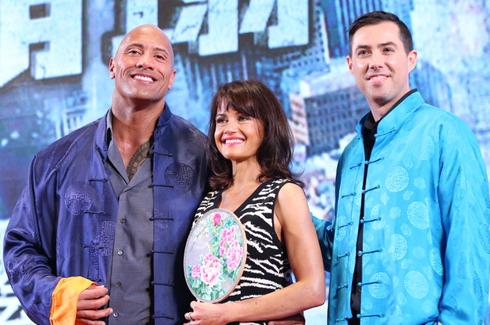 巨石强森北京大肆卖萌