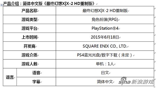 简体中文版《最终幻想X|X-2 HD重制版》