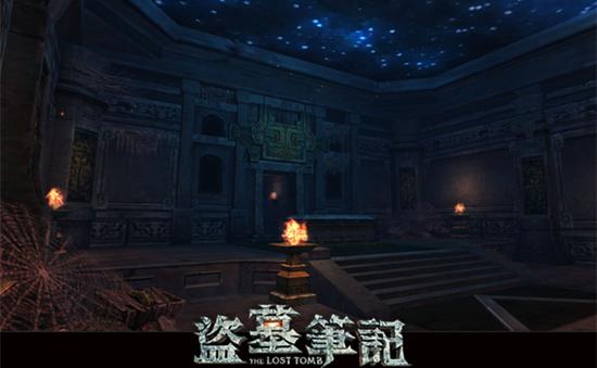 图8：《盗墓笔记S》首章“七星鲁王宫”血尸墓室游戏内实景截图
