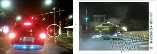 行车记录仪拍摄的惊魂一刻