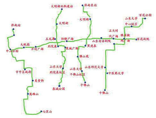 “一横四纵”慢行通道示意图