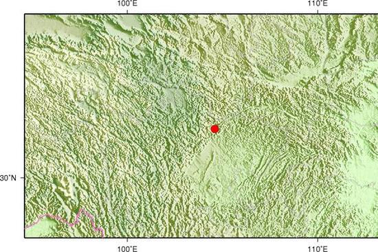 30日17时20分四川省绵阳市平武县发生3.3级地震