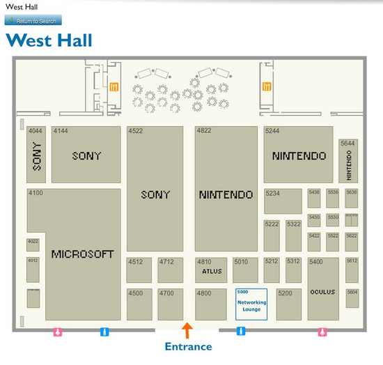 E3 2015展位布局图公布