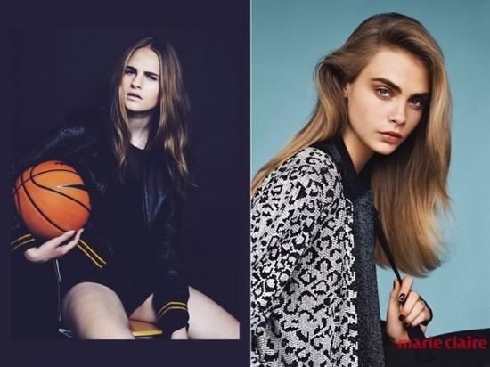 Kristina Petrosiute（左） ，Cara Delevingne（右）