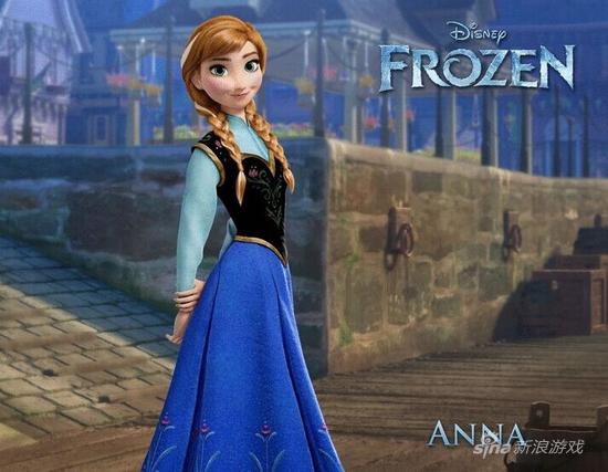 冰与雪的童话世界 《冰雪奇缘》安娜精致完美COS_大陆网游新闻_新浪游戏_新浪网
