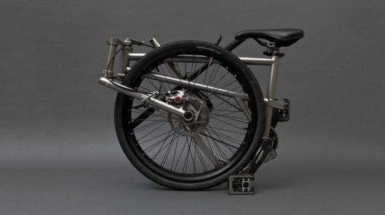 只有车轮大小的折叠自行车|自行车|折叠|方便_