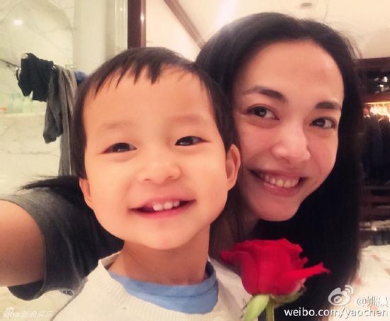 姚晨与儿子小土豆