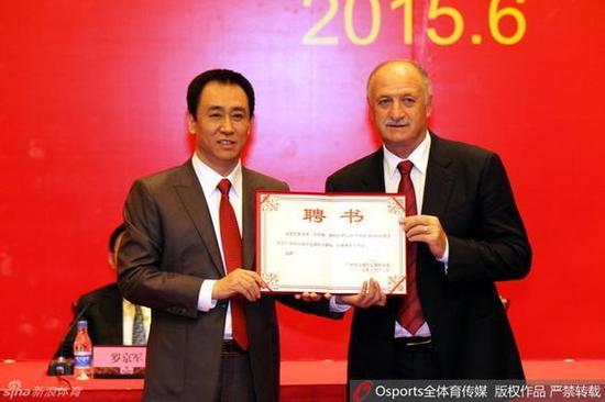 恒大新帥斯科拉里正式上任