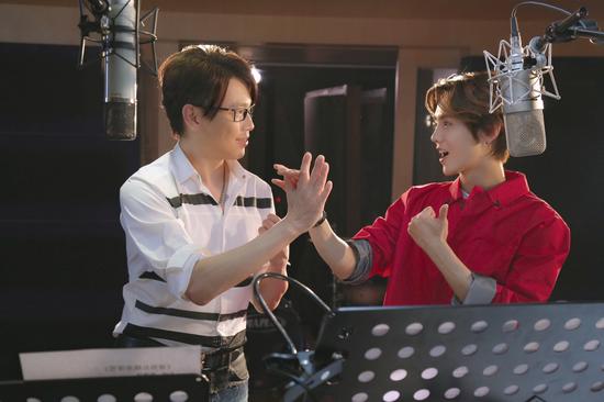 鹿晗与陶喆录音花絮