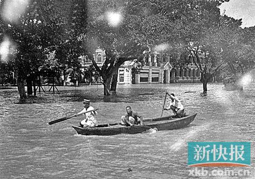 1915年乙卯水灾情景。照片来源:图片中国